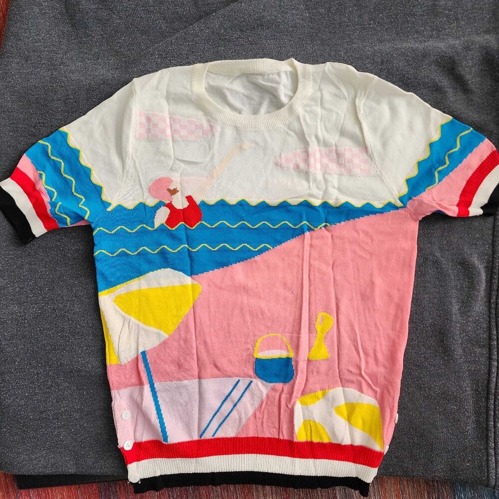 Kina and Tam beach scene top - SMALL